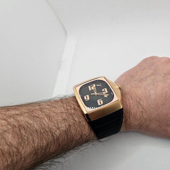 Puma Charger Stainless Steel Rose Gold Watch - Picture 5 of 16